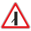 Дорожный знак 2.3.7 «Примыкание второстепенной дороги слева» (металл 0,8 мм, I типоразмер: сторона 700 мм, С/О пленка: тип А коммерческая)